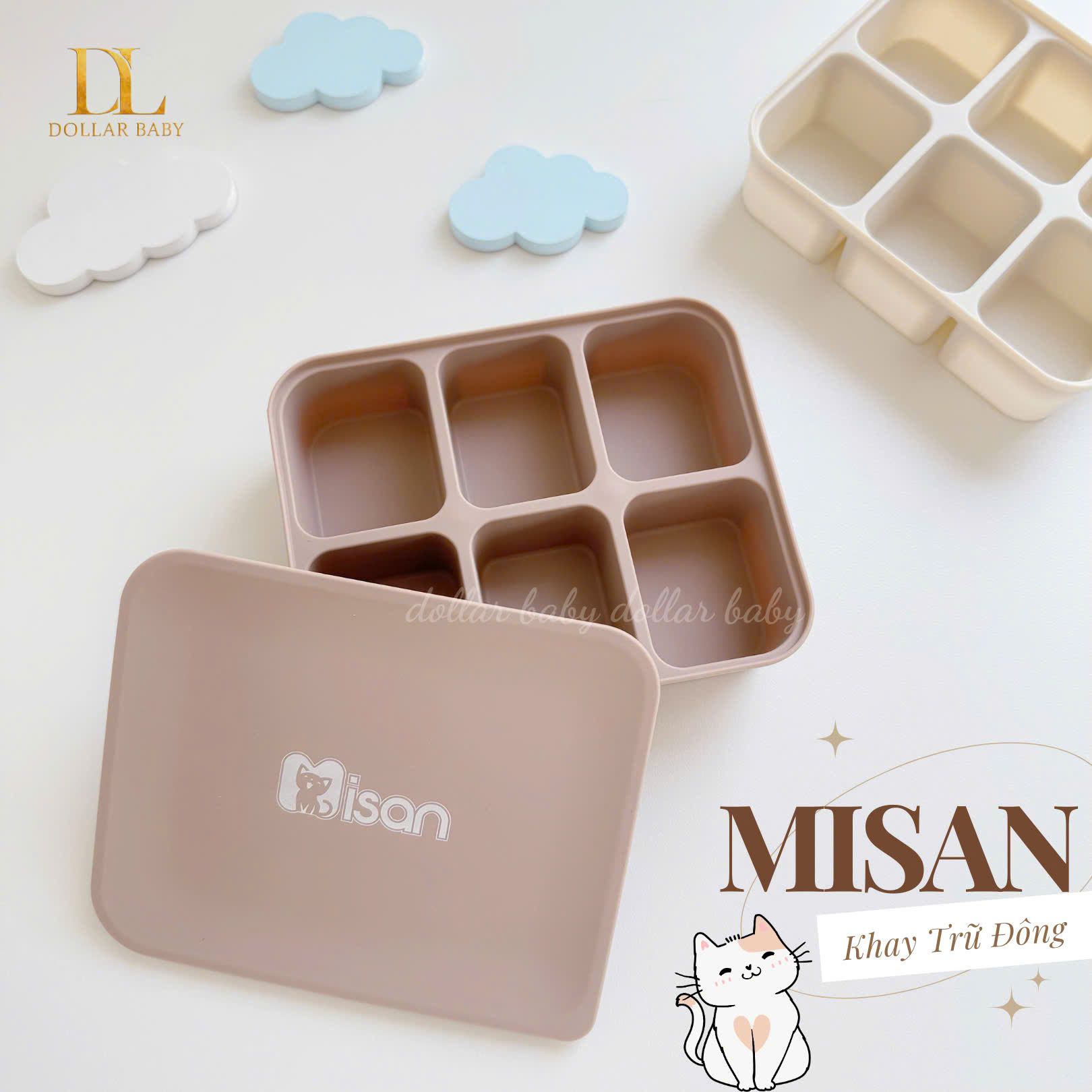  MISAN - Khay Trữ Đông Silicone 