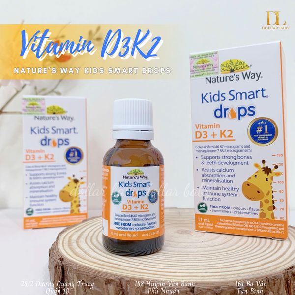 Smart Drops Nature's Way Kids Smart Drops Vitamin D3 + K2 – Dollar Baby
