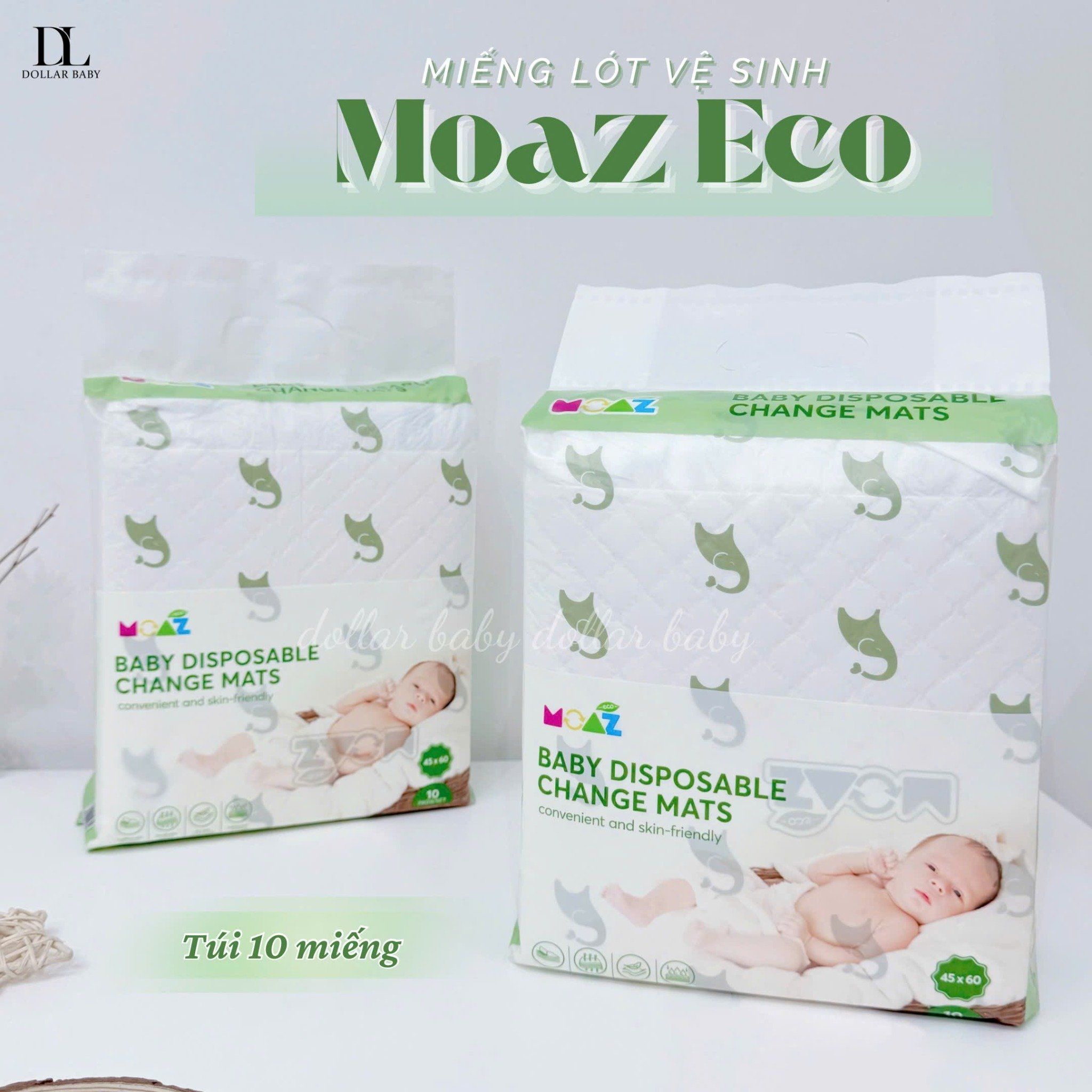  MOAZ ECO - Miếng lót vệ sinh chống thấm 