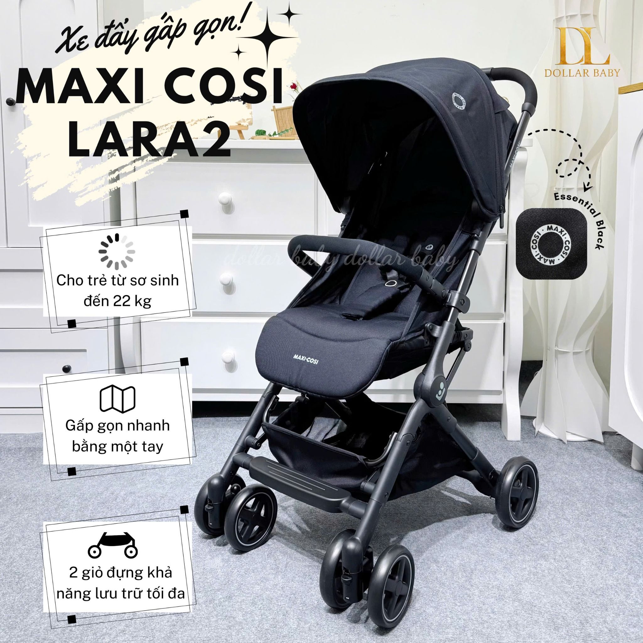  Xe đẩy gấp gọn Maxi Cosi Lara2 