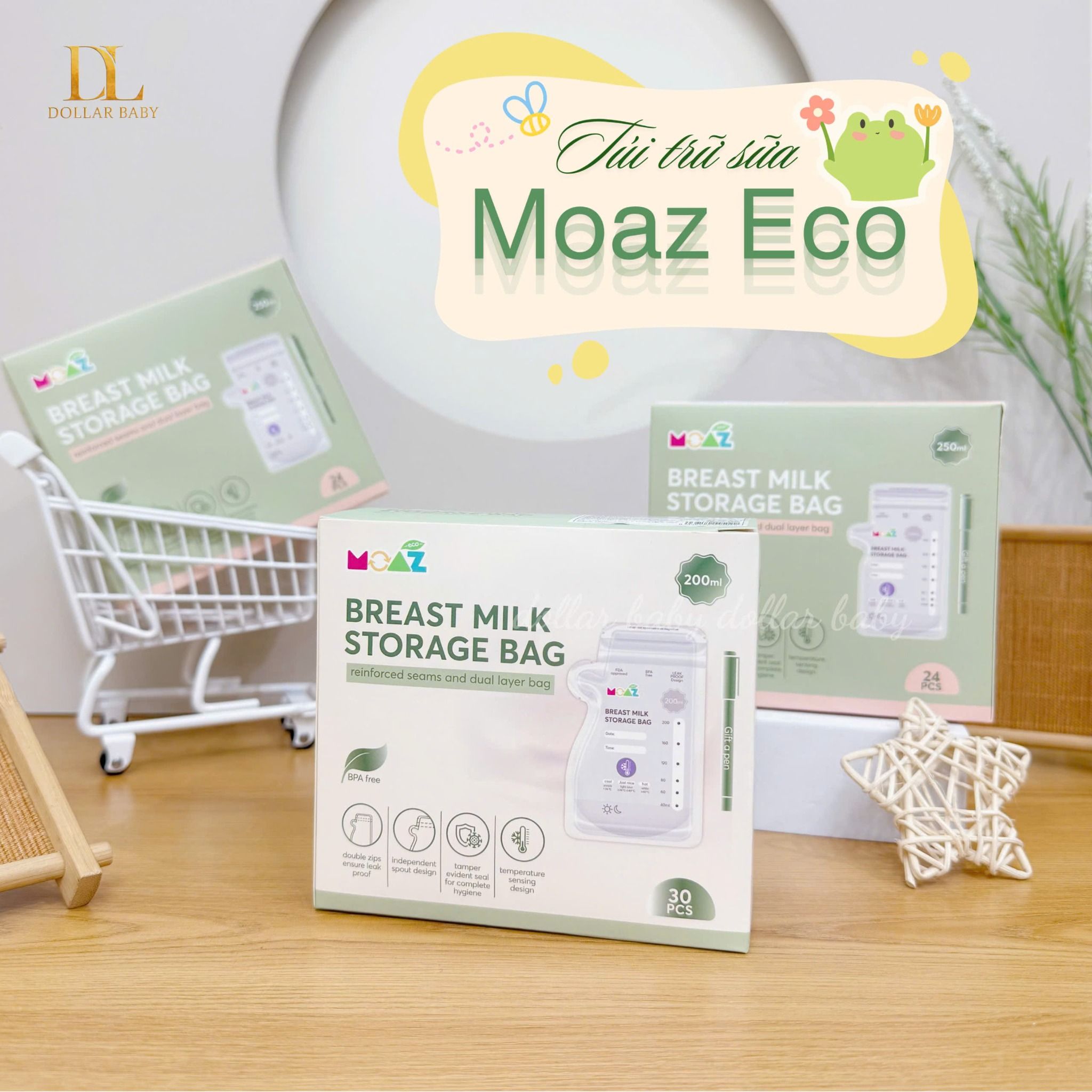  MOAZ ECO - Túi trữ sữa 