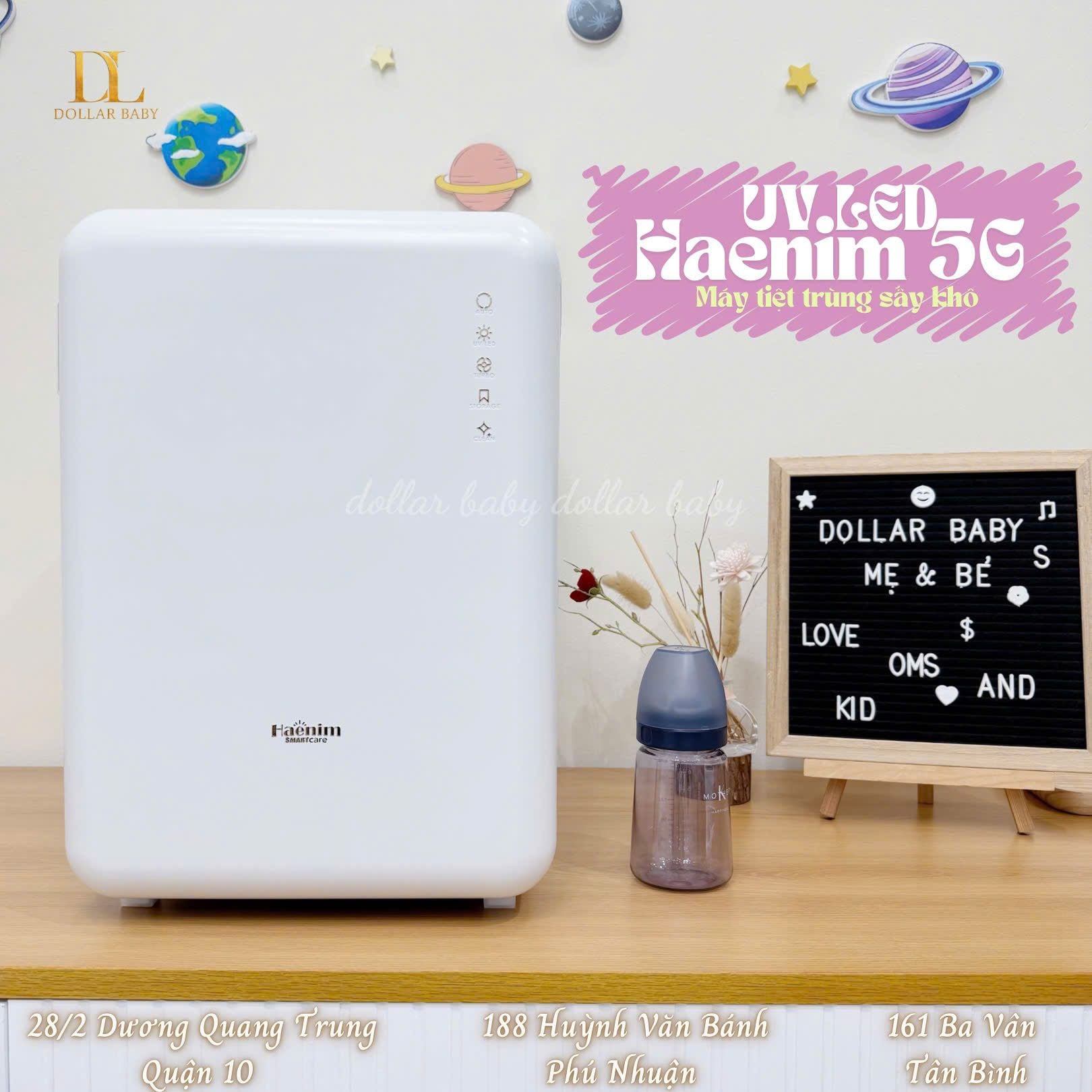  Máy Tiệt Trùng Sấy Khô Haenim UV Led 5G Smart Flex 