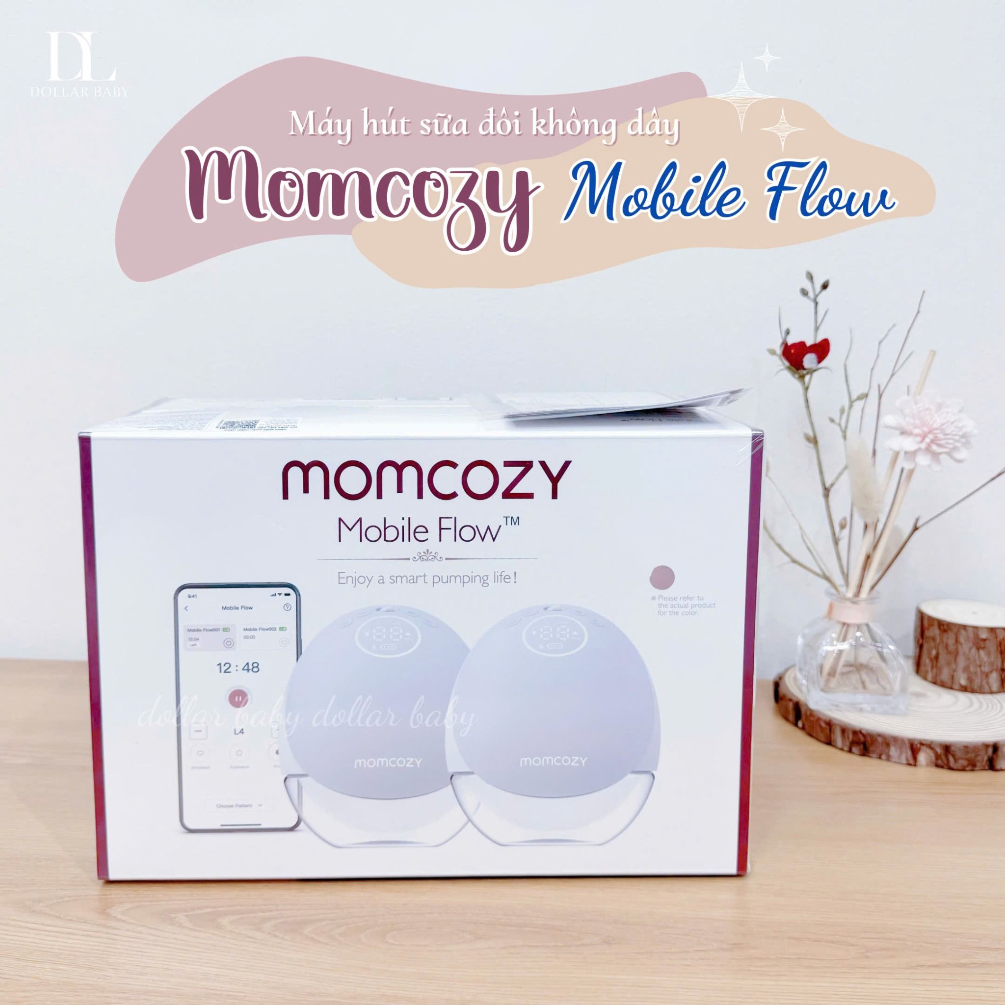  Máy Hút Sữa Đôi Không Dây Momcozy - M9 (Tặng túi trữ sữa) 