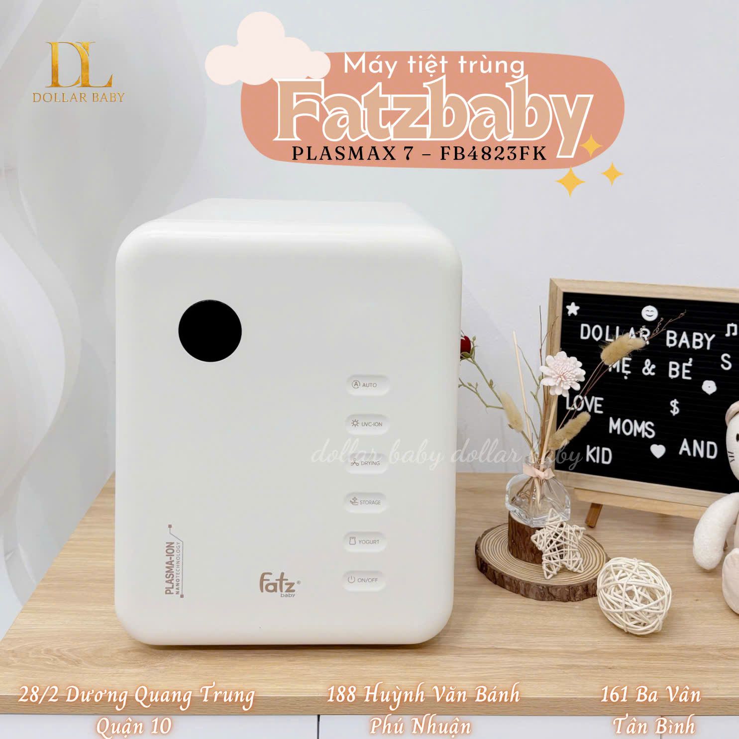  FATZ BABY - Máy Tiệt Trùng UVC-LED Công Nghệ Nano Plasma Ion - PLASMAX 7 