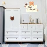  Bộ Tủ Gỗ Trắng Gấu 