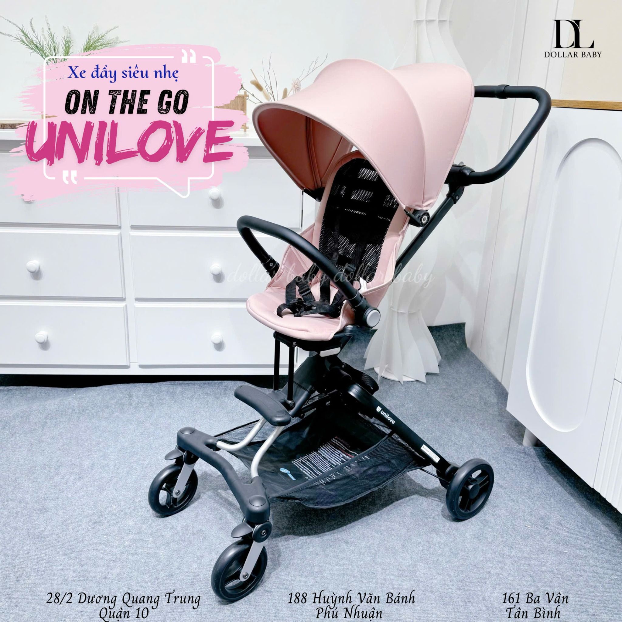  Xe Đẩy Gấp Gọn Unilove 2in1 - ON THE GO 