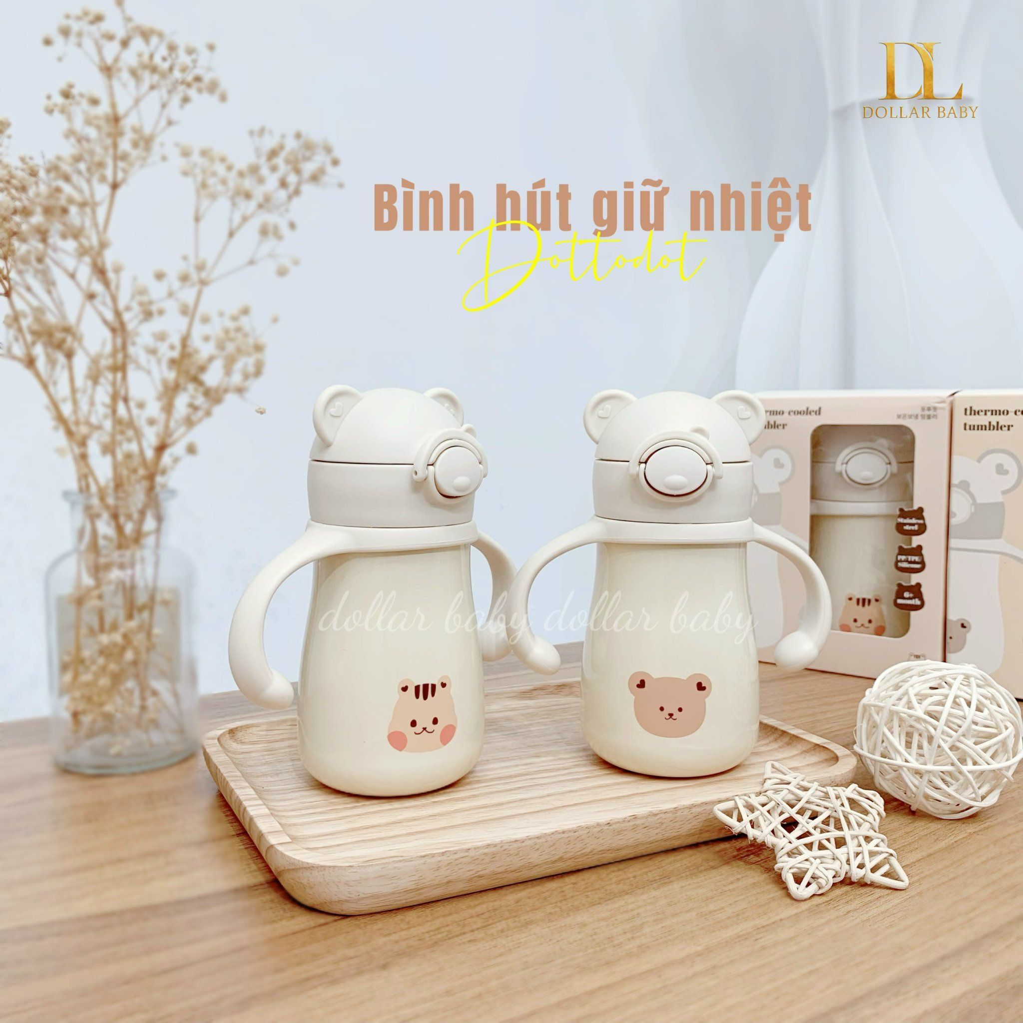  Bình Giữ Nhiệt Dottodot - Có Quả Tạ 