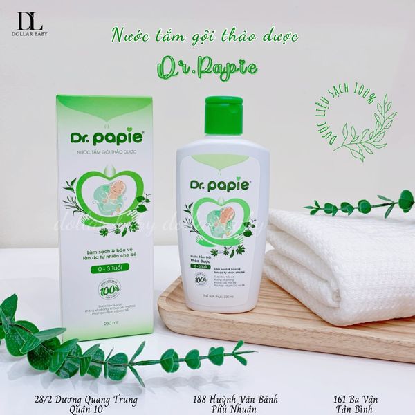  Nước Tắm Gội Thảo Dược Phòng Cảm Lạnh DR.PAPIE 