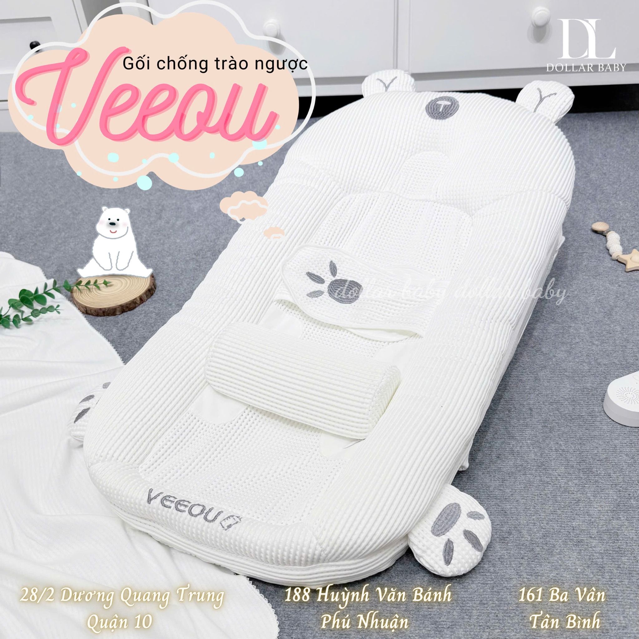  Gối Chống Trào Ngược Veeou 3in1 