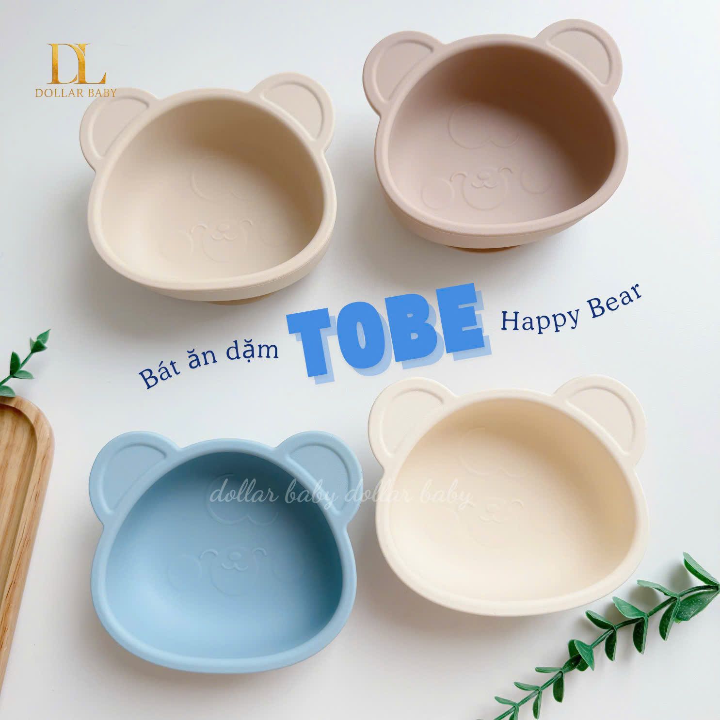  Bát Ăn Dặm Happy Bear Tobé MS 3209 