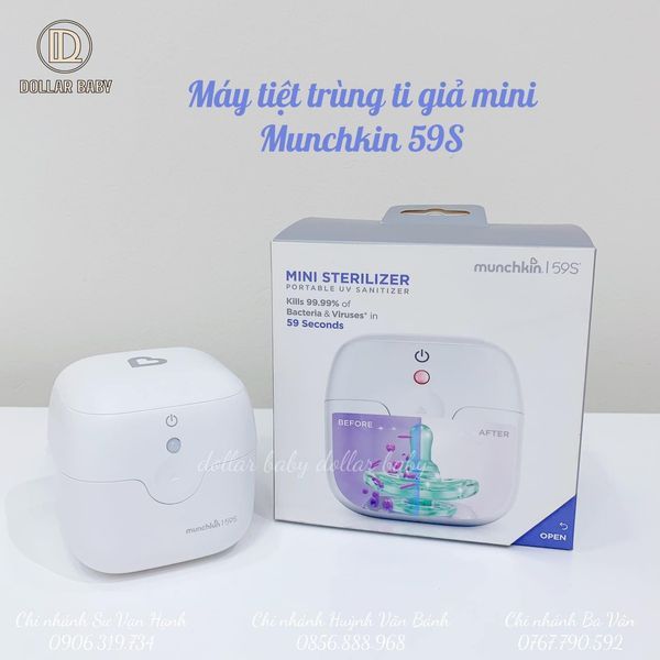  MÁY TIỆT TRÙNG NÚM TI GIẢ MUNCHKIN MINI STERILIZER 