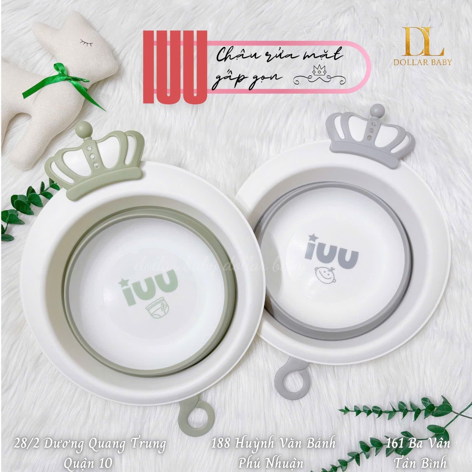  Chậu Rửa Mặt Gấp Gọn Vương Miện Holla HL - 03240 