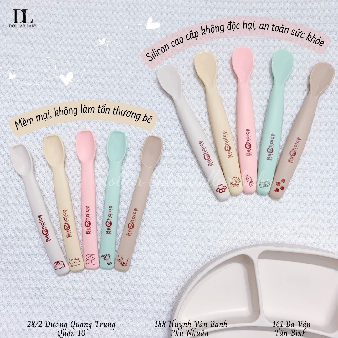 Set 2 Thìa Silicon Bechoice ( Kèm Hộp ) 