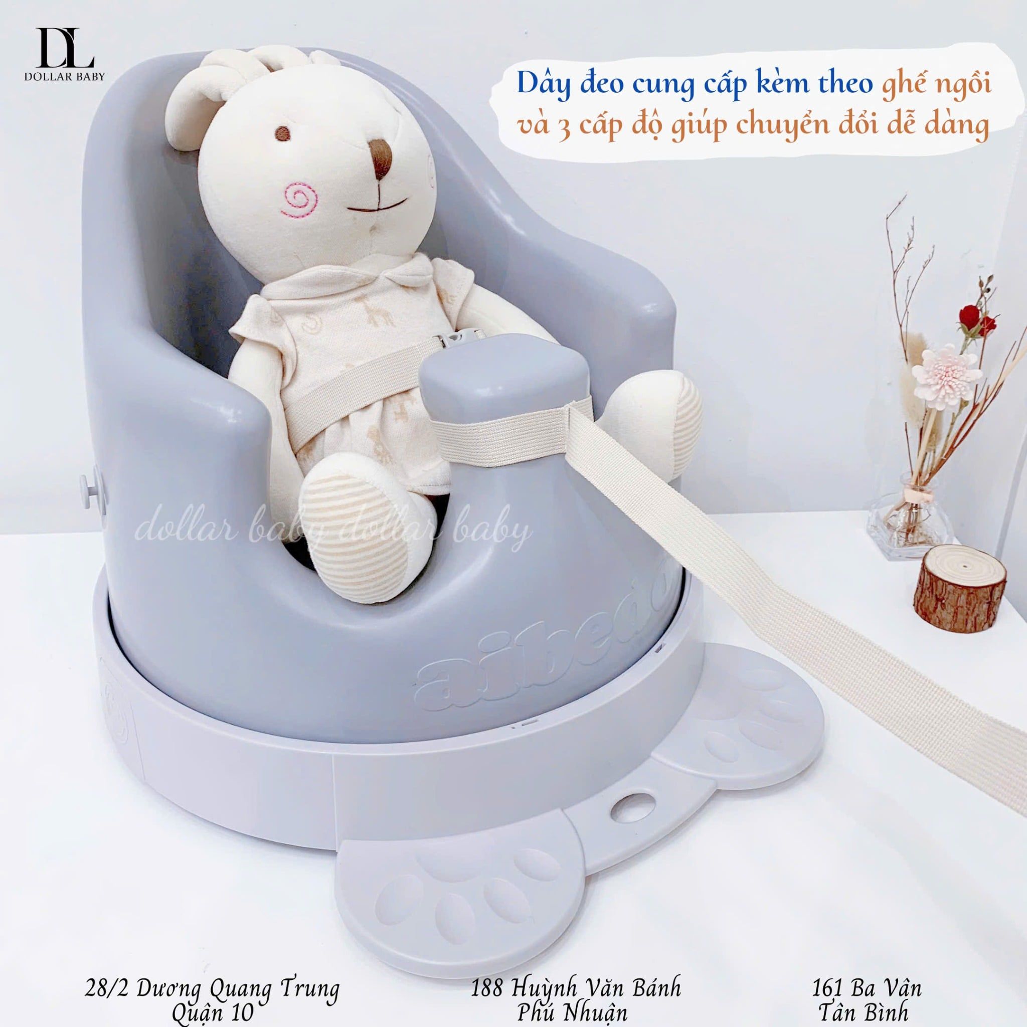  Ghế Ăn Dặm Aibedo Standard Cho Bé Từ 3-36 tháng 