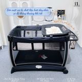  Giường cũi 6 in 1 Tiny Love Here I  Grow Activity Play Yard - Đen Ghi 