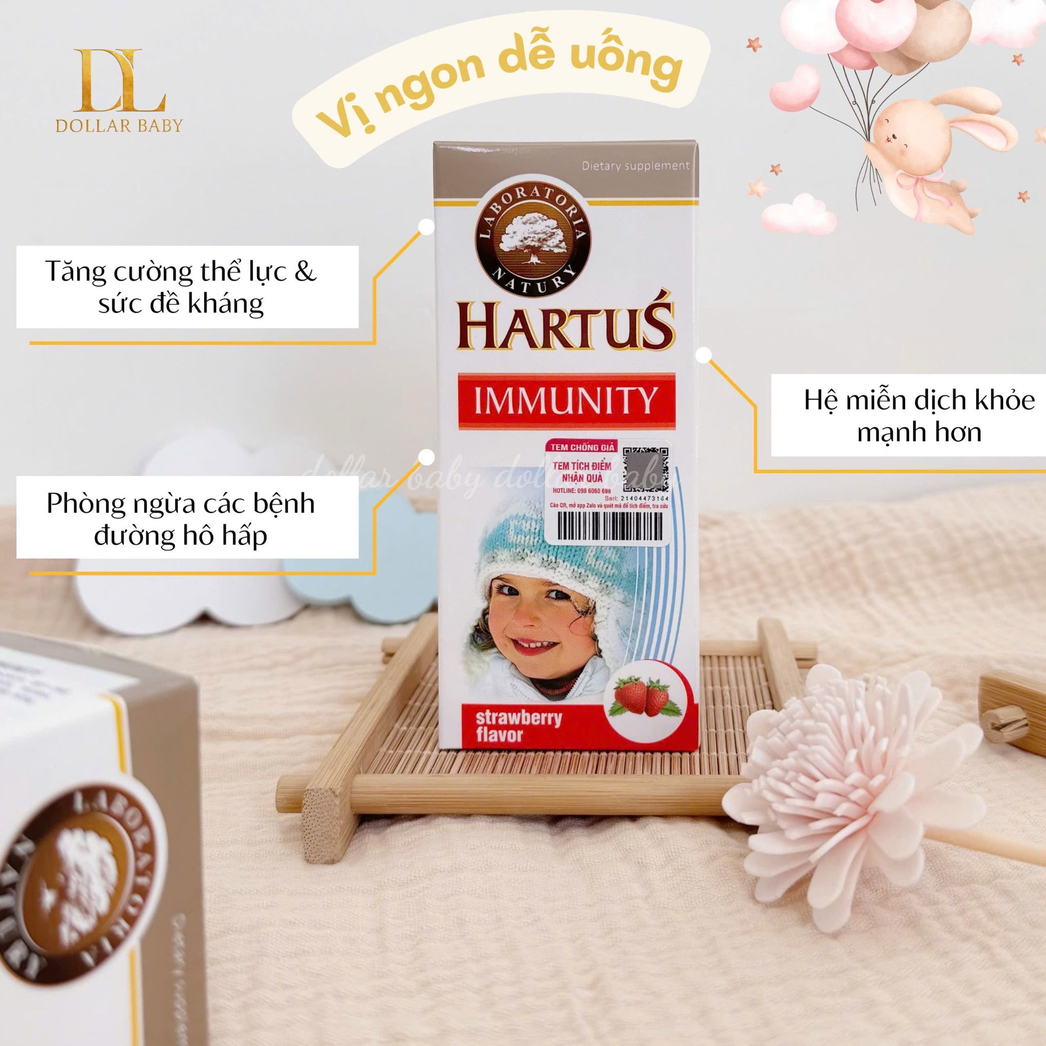  Hartus Immunity - Tăng sức đề kháng cho bé 
