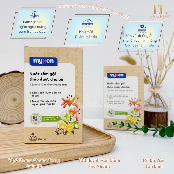  Myxen - Nước Tắm Gội Thảo Dược Cho Bé 