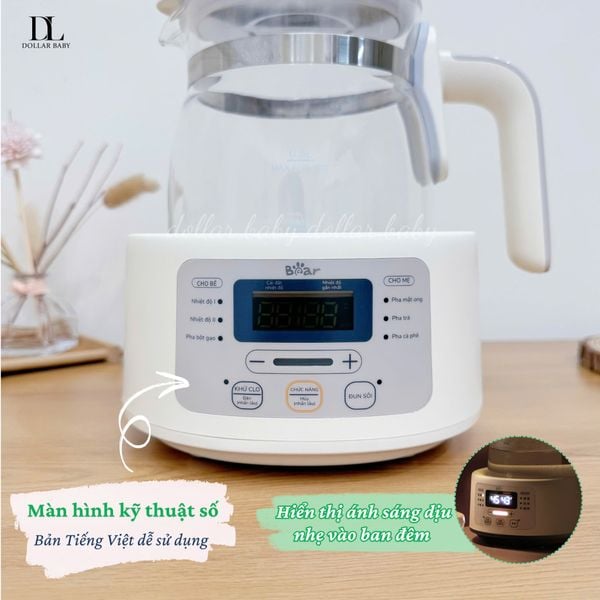  BEAR - Bình đun thủy tinh - 4H12L 