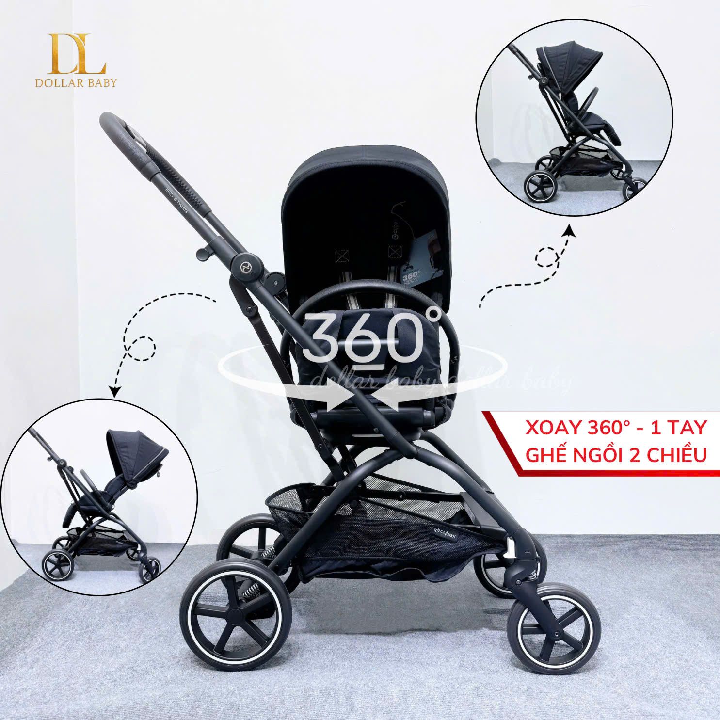  CYBEX Gold - Xe Đẩy 2 Chiều Eezy S Twist+2 