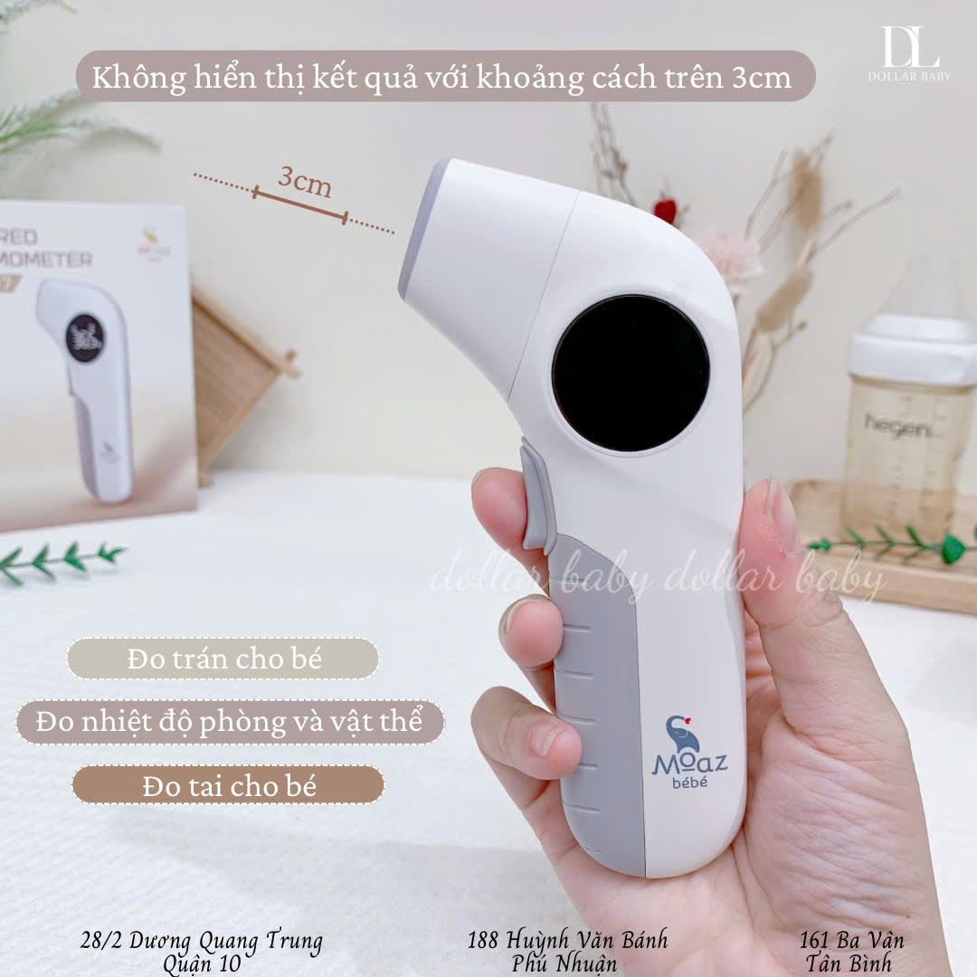  MOAZ BÉBÉ - Nhiệt Kế Hồng Ngoại - MB097 
