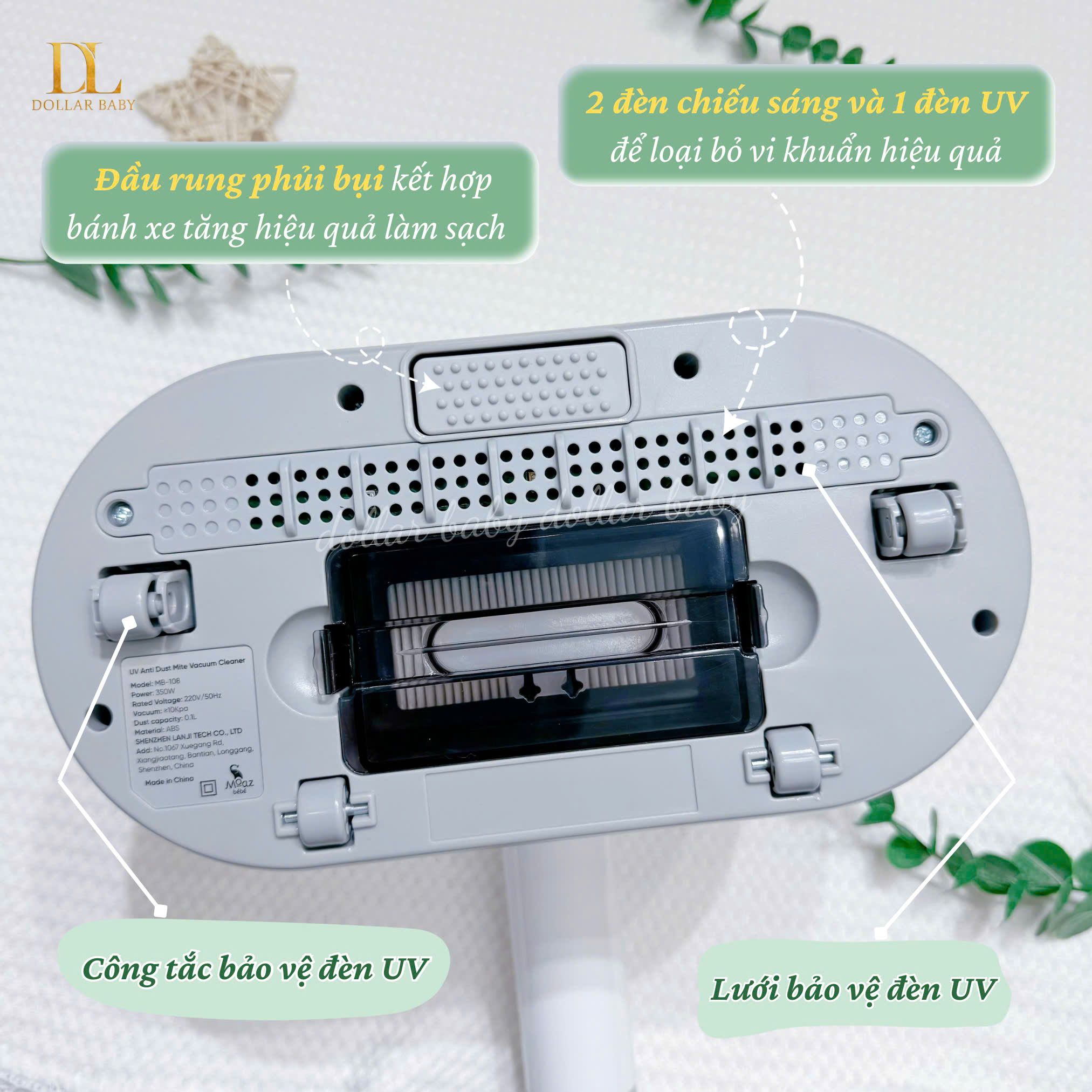  MOAZ BÉBÉ - Máy hút bụi giường nệm - MB108 