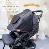  Xe đẩy Combi CrossGo 4 bánh quay tự động Đen Cam 