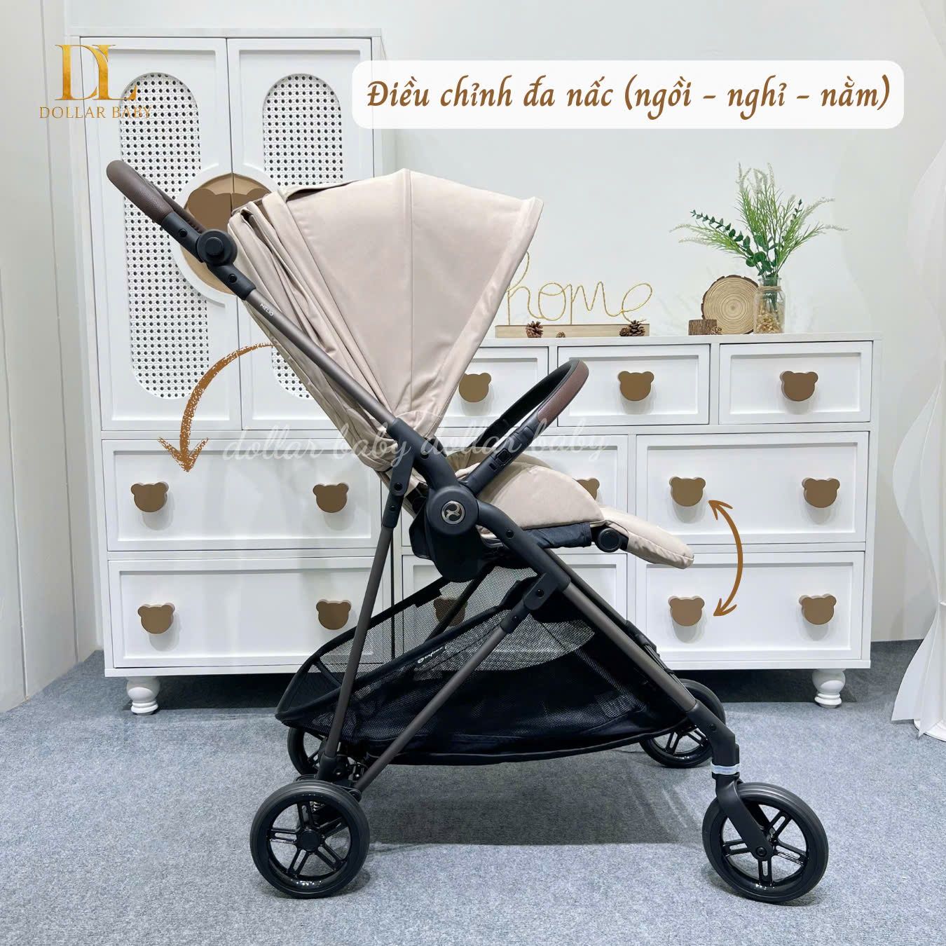  Xe Đẩy 2 Chiều Gấp Gọn Cybex Melio TPE + Bumper Bar 