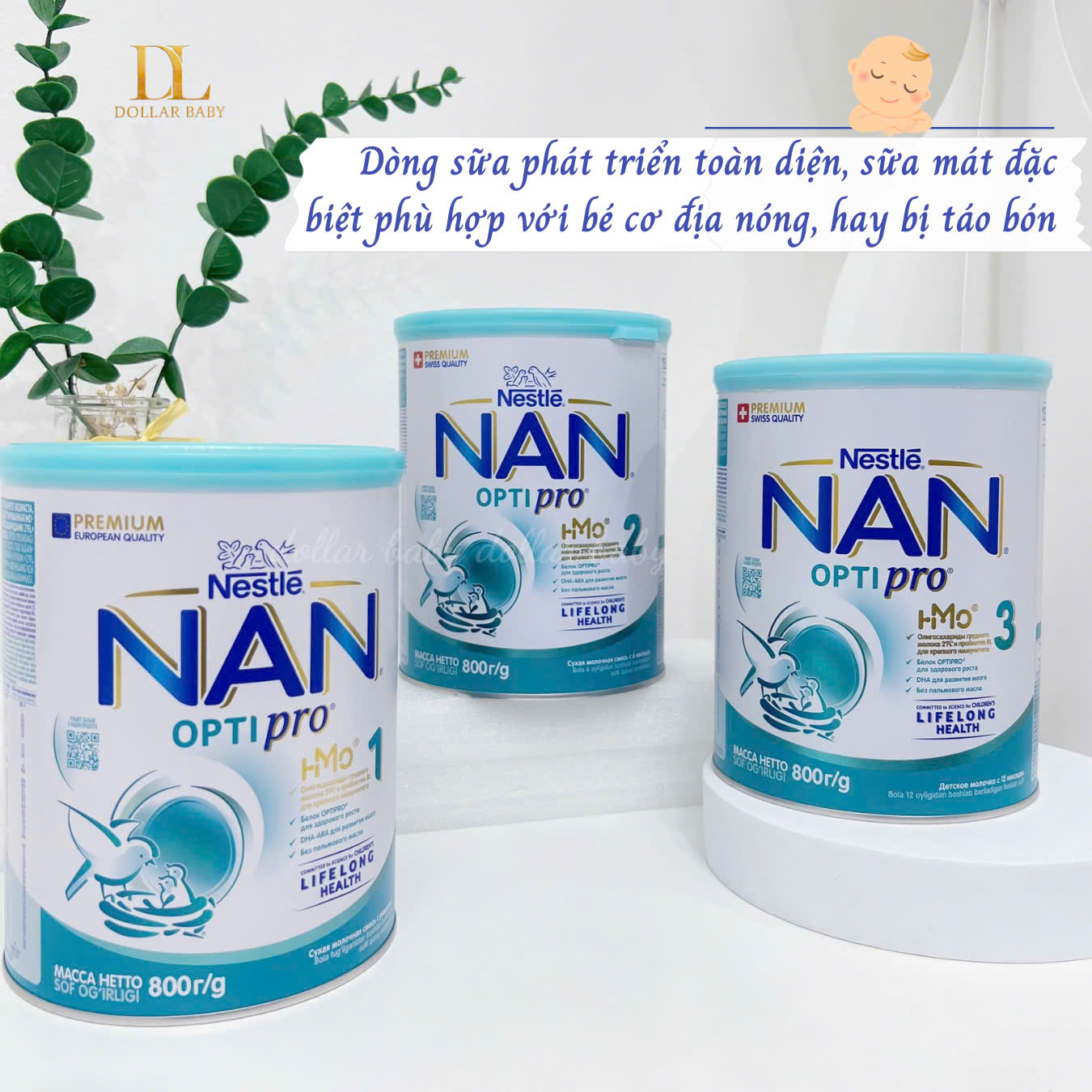  Sữa Nan Nga Optipro- 800 Gram 
