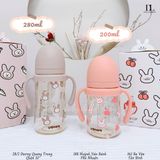  Bình ống hút tay cầm Ubmom Thỏ - PPSU ( + 6 tháng ) 