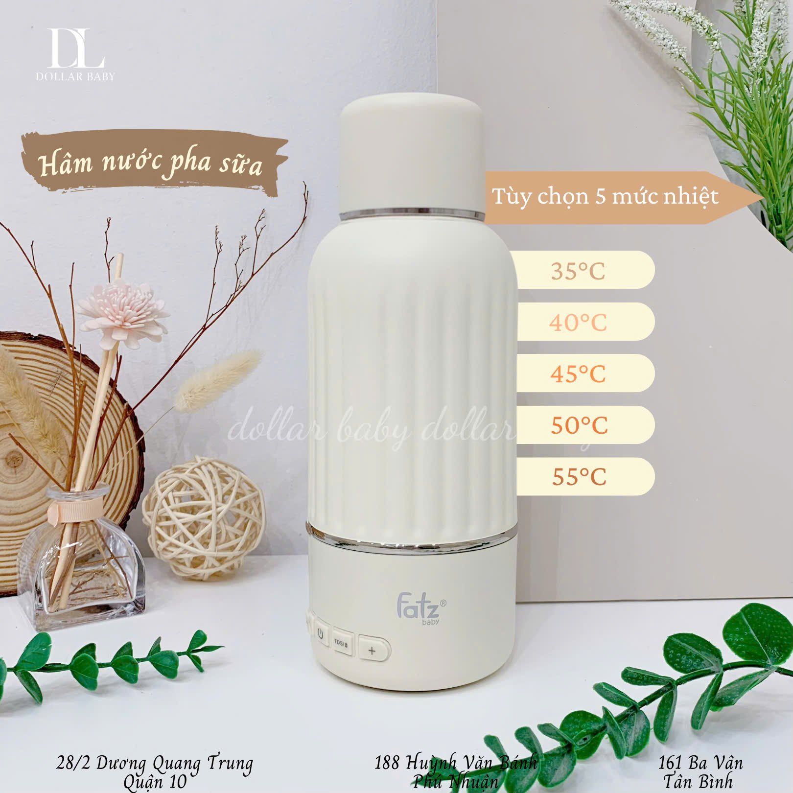  FATZ BABY - Bình Hâm Và Đo Độ Tinh Khiết Nước Pha Sữa Di Động - Mini Smart 9 