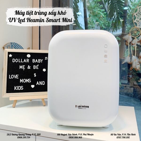  Máy tiệt trùng sấy khô bình sữa UV LED Haenim Smart MINI 