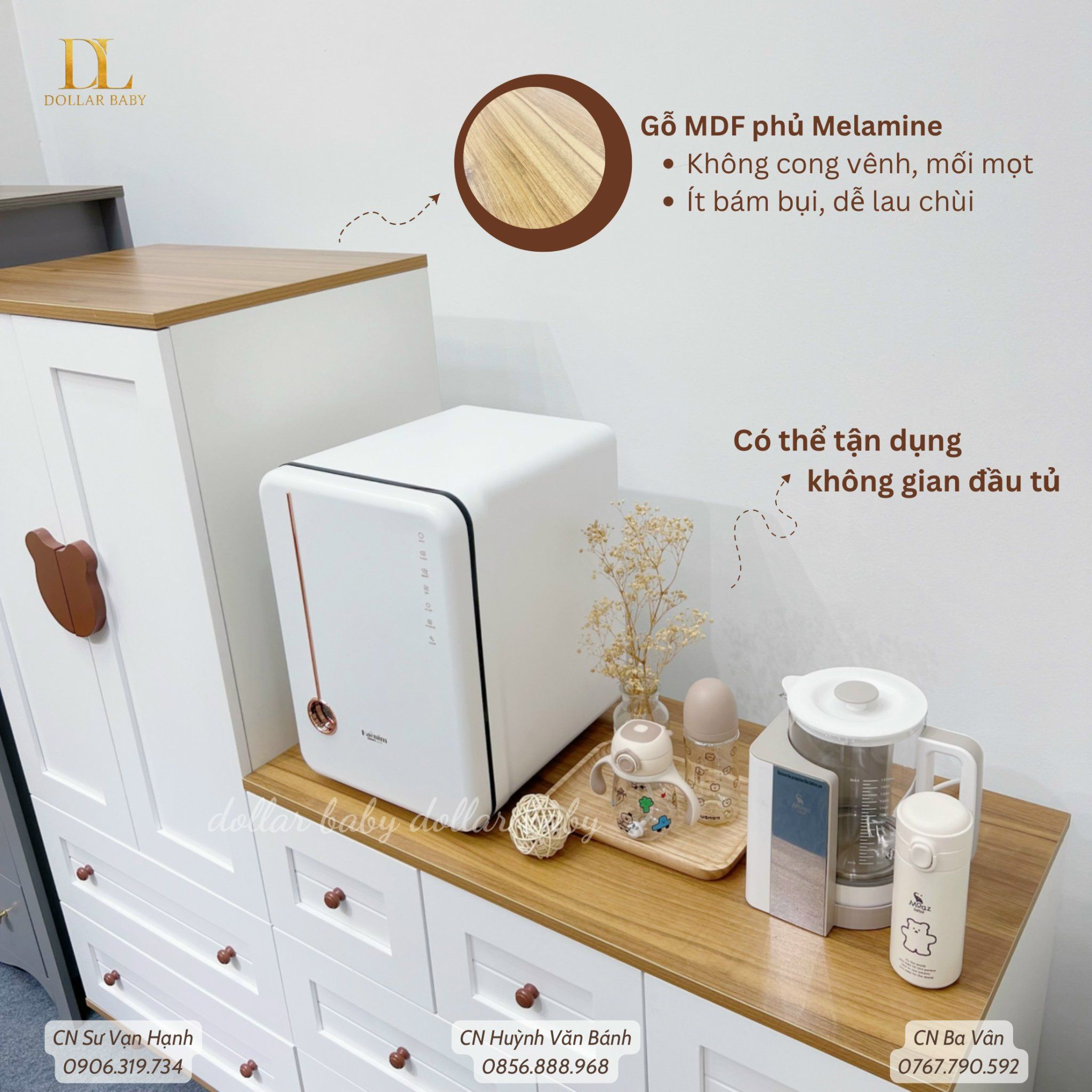  Bộ Tủ Gỗ Trắng Gấu 