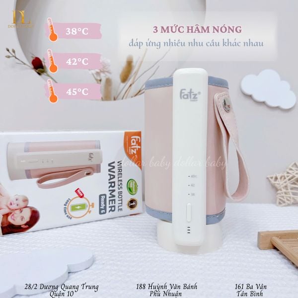  FATZ BABY - Dụng Cụ Hâm Sữa Cầm Tay Không Dây - Ready 6 