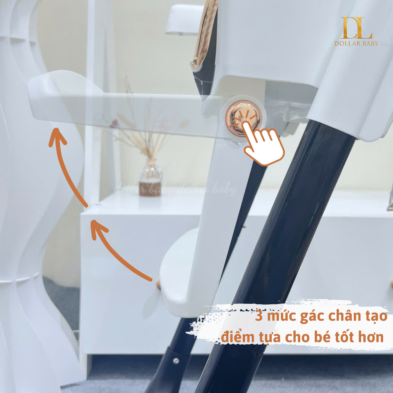  Ghế Ăn Dặm Gấp Gọn Finley Royal Ngã Lưng 160 Độ 