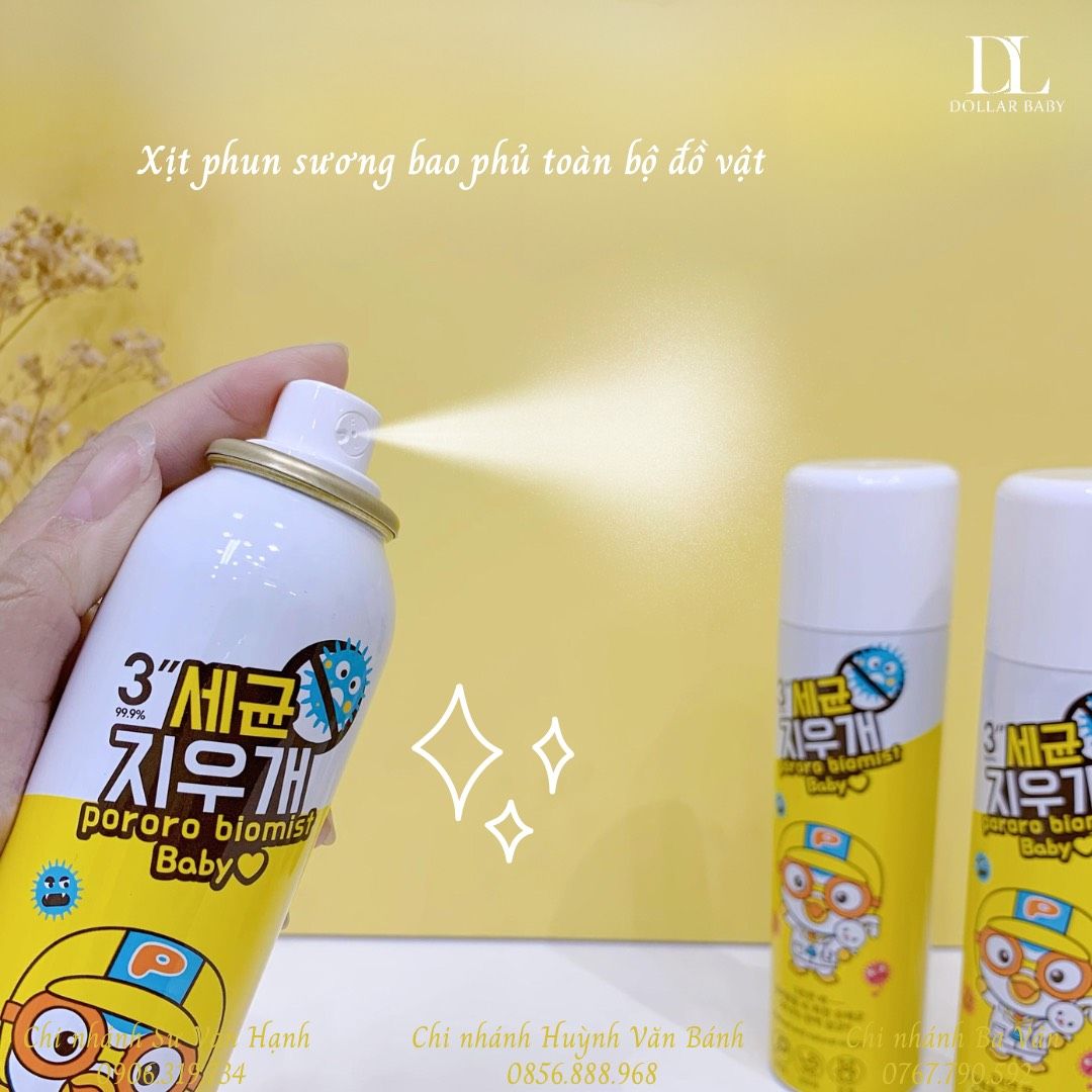  Xịt Khuẩn PORORO BIOMIST BABY 