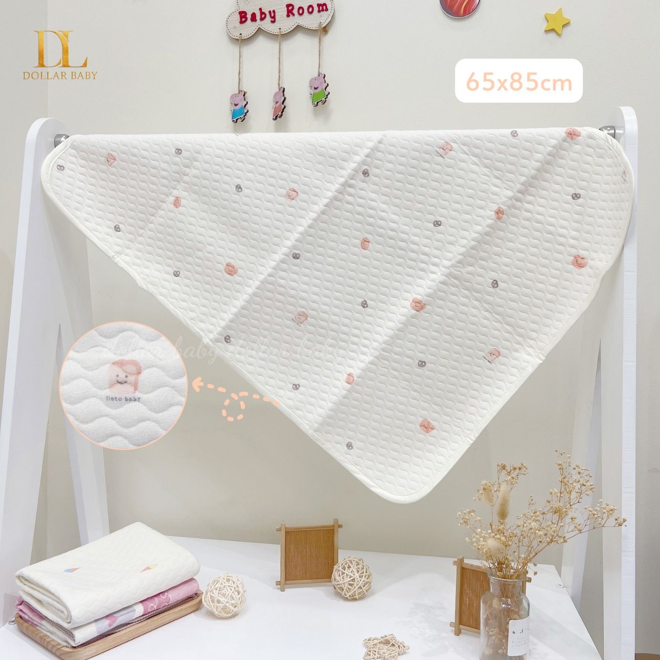  Lót Chống Thấm LIETO Hàn Quốc - ( 65 x 85 Cm ) 
