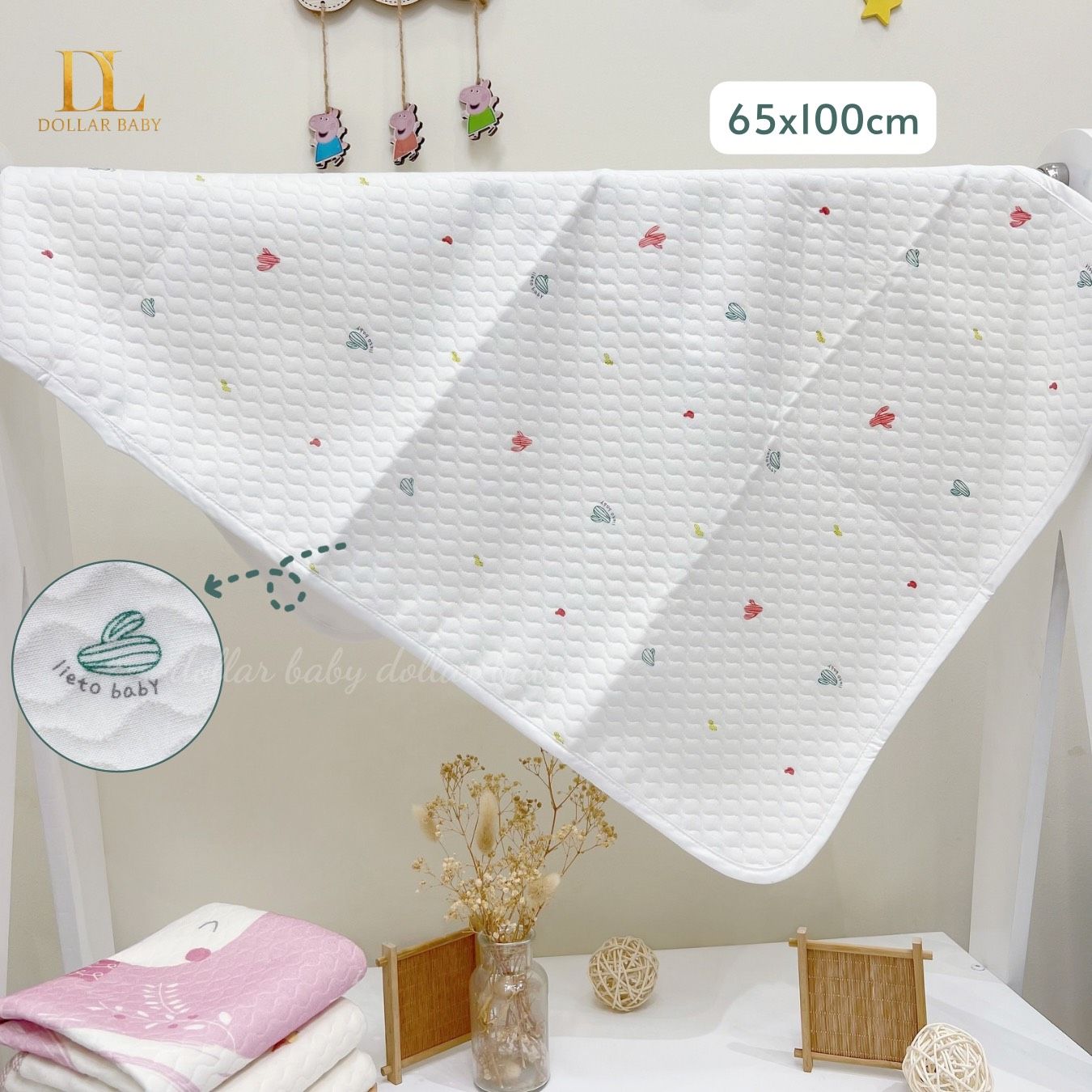  Lót Chống Thấm LIETO Hàn Quốc - ( 65 x 100 Cm ) 