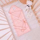  Ủ Choàng Thêu Vải Waffle Monona ( 80 x 80 ) 