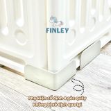  Quây Cũi Nhựa Finley Gấp Gọn Ô Tô Màu Kem Begie ( Tặng Thảm , 100 Bóng, Cột Bóng Rổ ) 