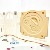  Quây Cũi Nhựa Finley Gấp Gọn Ô Tô Màu Kem Begie ( Tặng Thảm , 100 Bóng, Cột Bóng Rổ ) 