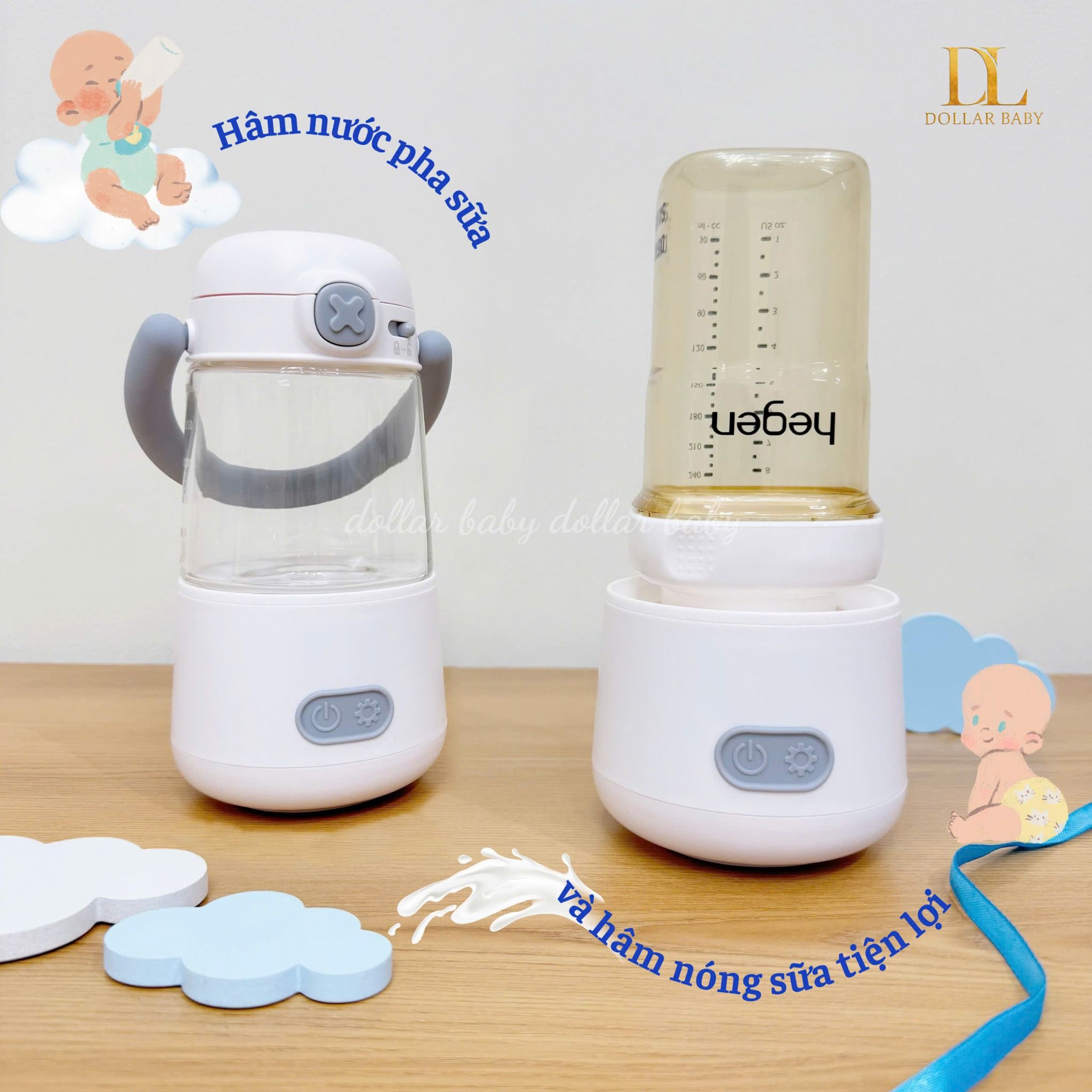  MOAZ BÉBÉ - Máy hâm sữa di động - MB069 