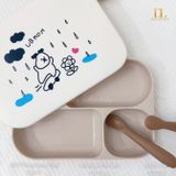  Khay Ăn Dặm Kèm Nắp Đậy Ubmom 
