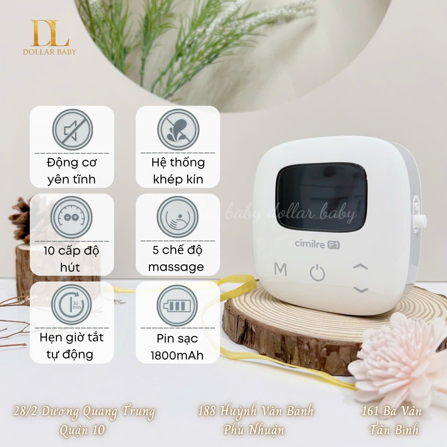  Máy hút sữa điện đôi Cimilre P1 