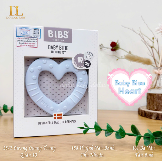  Gặm Nướu Hình Trái Tim BIBS Baby Bitie Hear 