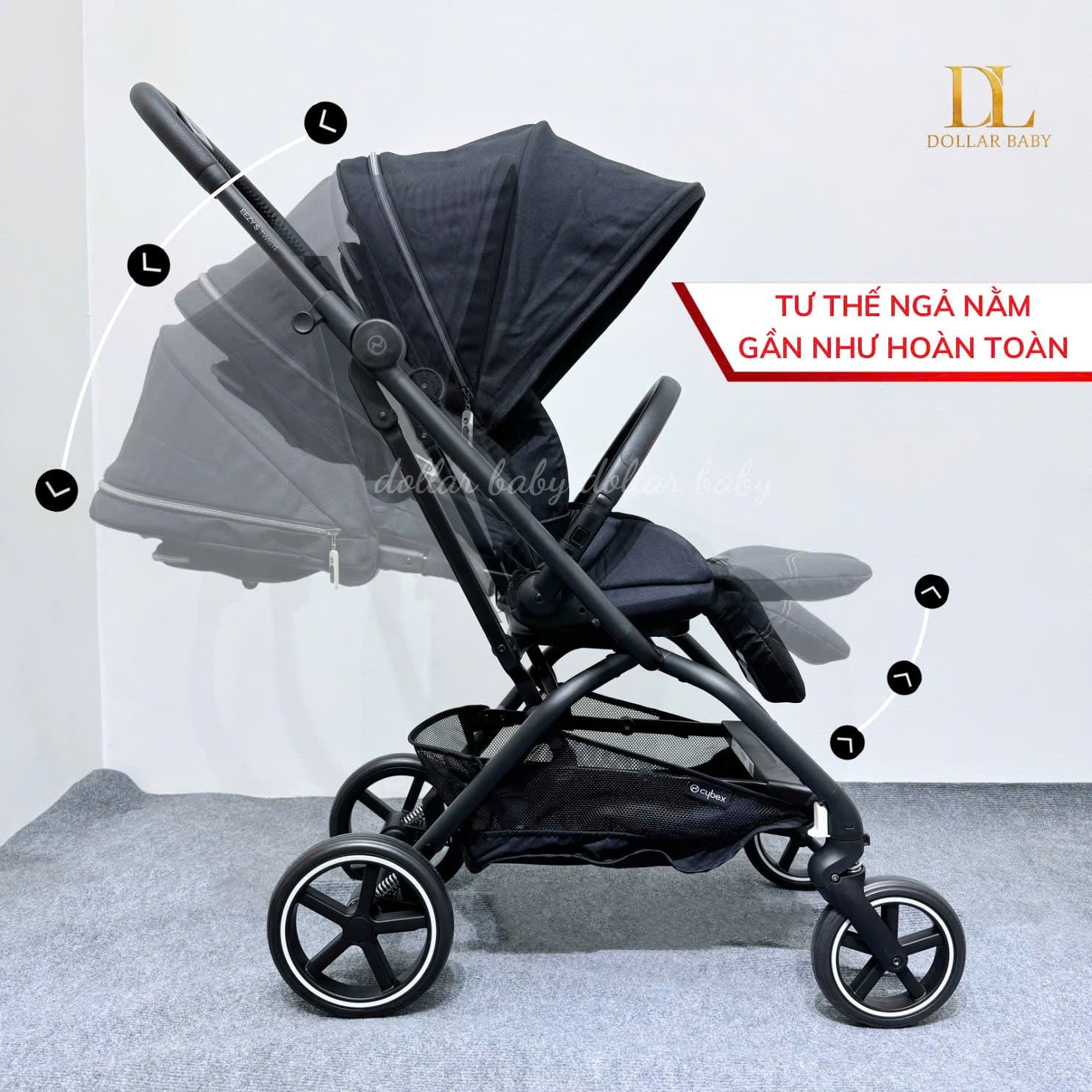  CYBEX Gold - Xe Đẩy 2 Chiều Eezy S Twist+2 