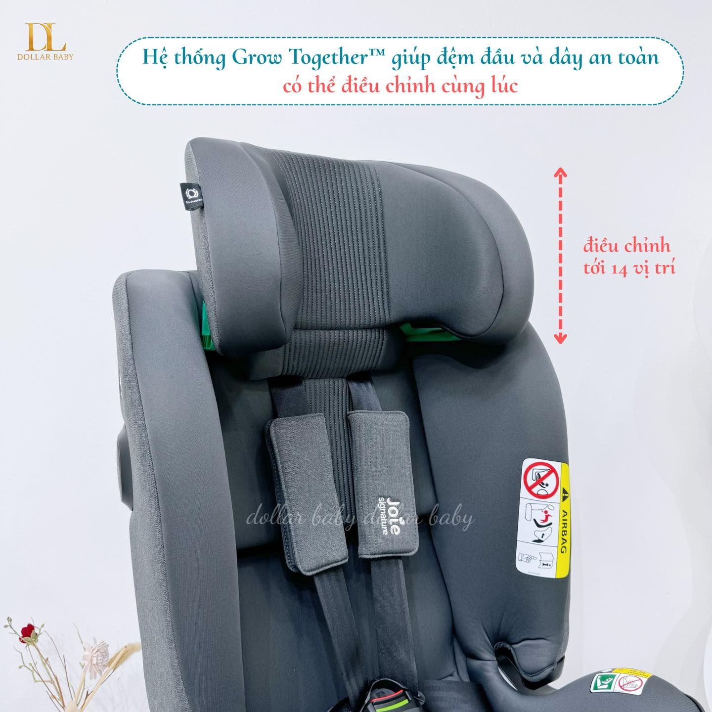  Ghế ngồi ô tô Joie i-Spin XL Signature Ebony 