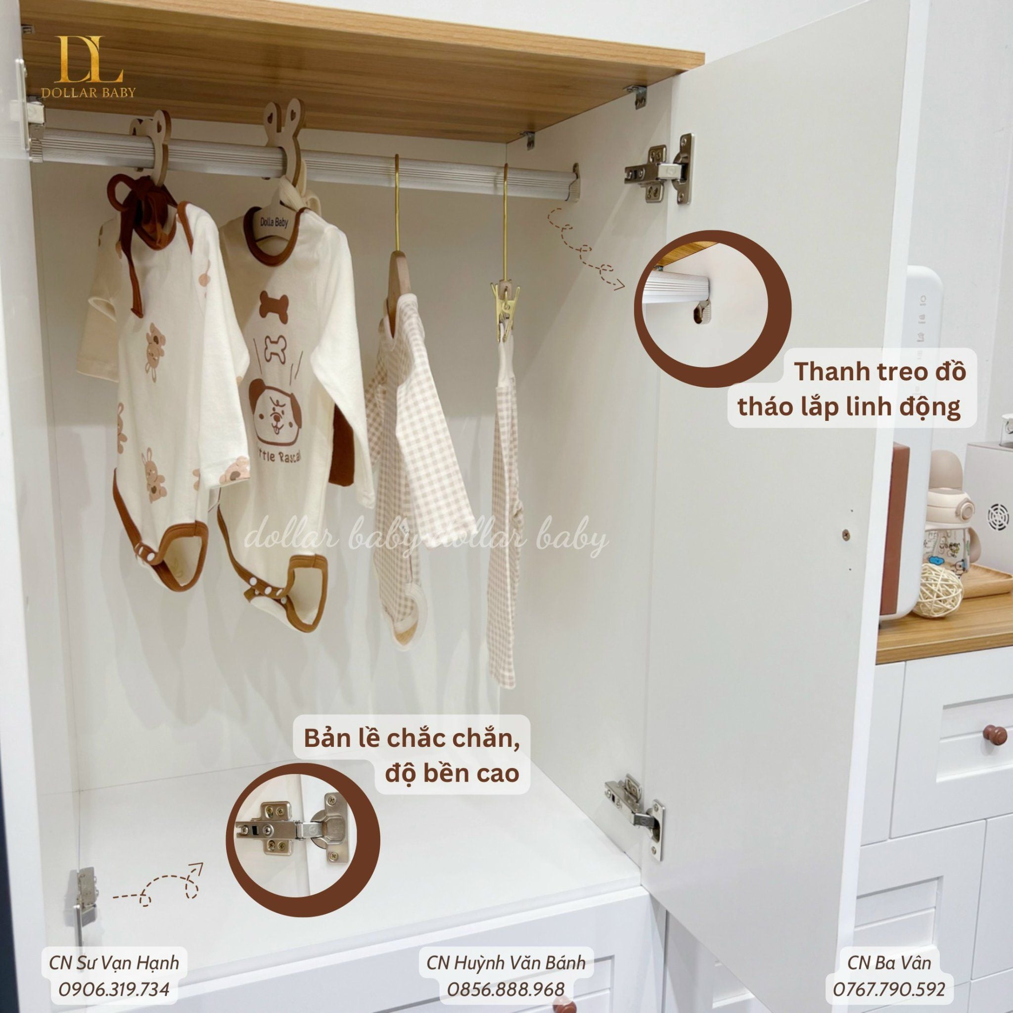  Bộ Tủ Gỗ Trắng Gấu 