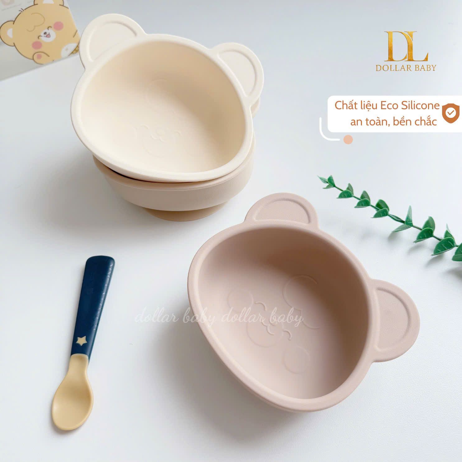  Bát Ăn Dặm Happy Bear Tobé MS 3209 