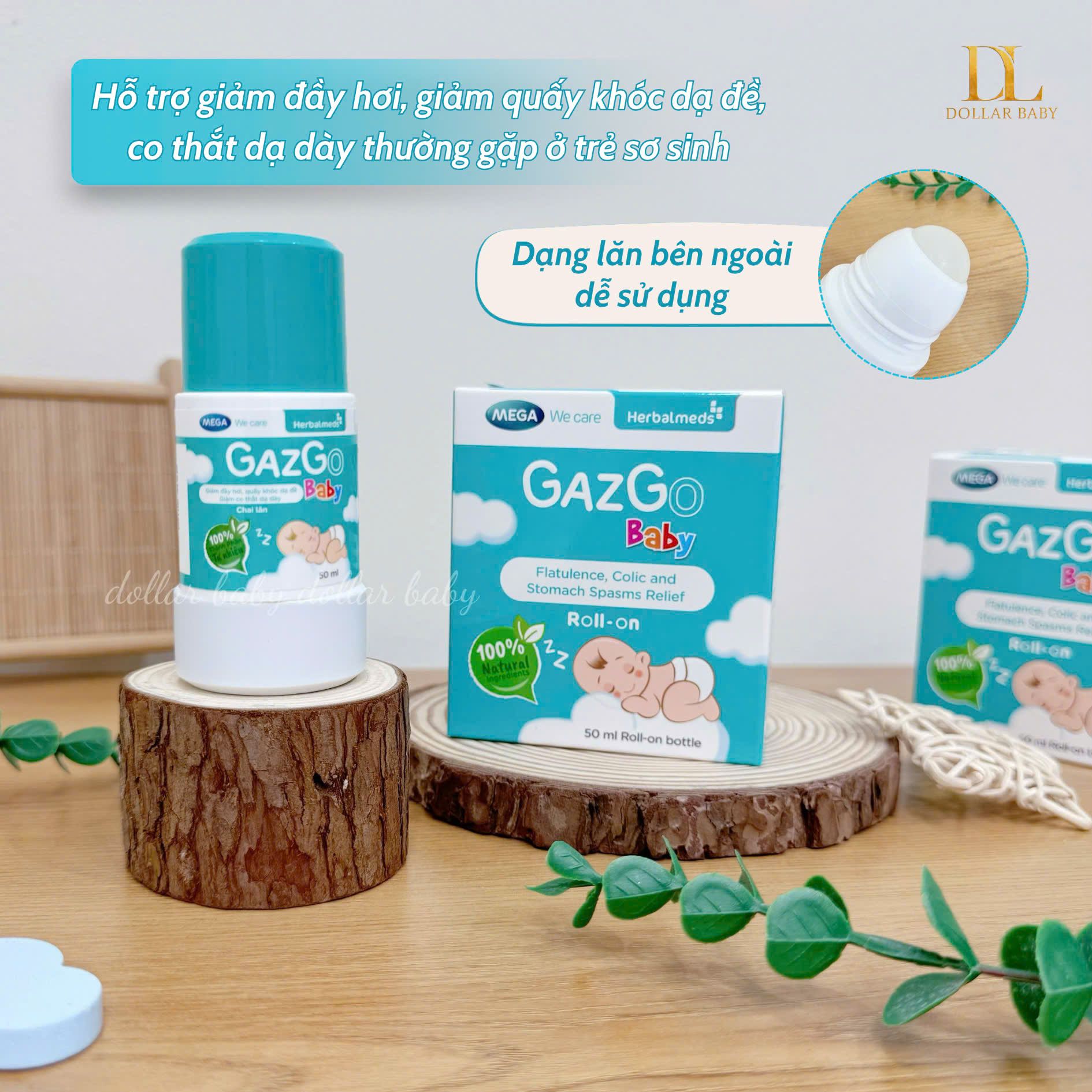  Chai lăn giảm đầy hơi GazGo Baby 