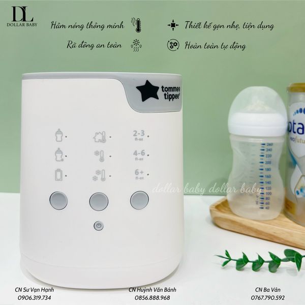  Máy Rã Đông, Hâm Nóng Bình Và Túi Trữ Sữa Tommee Tippee - All In One 